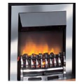 The Dimplex Wynford Chrome Electric Fire with Optiflame Effect