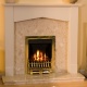 View The Tudor Botticino Fireplace with Adam Radiant Brass Gas Fire