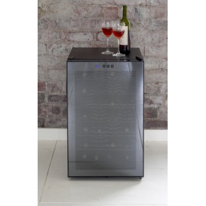 The Brevanti Obsidian 28 Bottle Wine Cooler