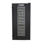 The Brevanti Presada Black 72 Bottle Wine Cooler