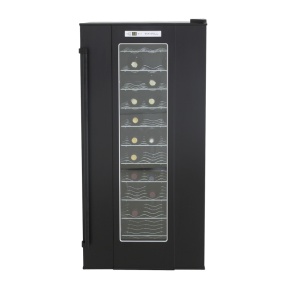 The Brevanti Presada Black 72 Bottle Wine Cooler