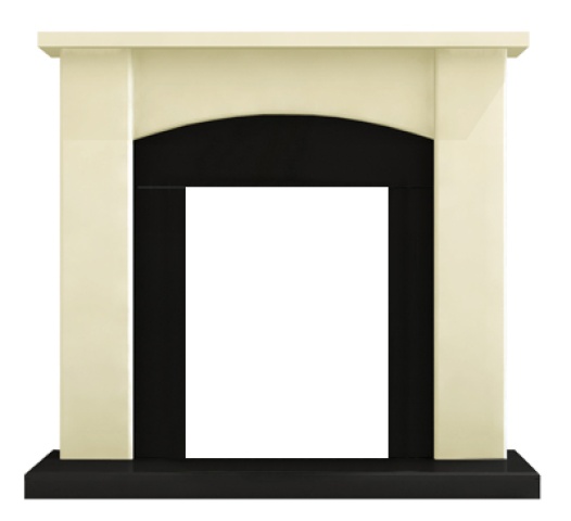 Adam Holden Fire Surround Set, Wooden, Ivory