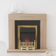 View The Malmo Surround And Adam Brass Electric Fire