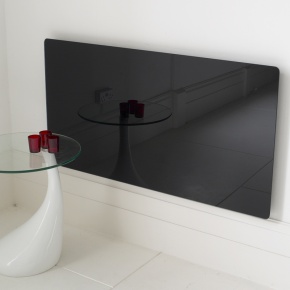 Vitreo Black Glass Medium Radiator Cover