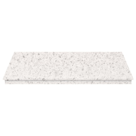 Aurora Fireplace Hearth, 48 Inch, Marble, China White