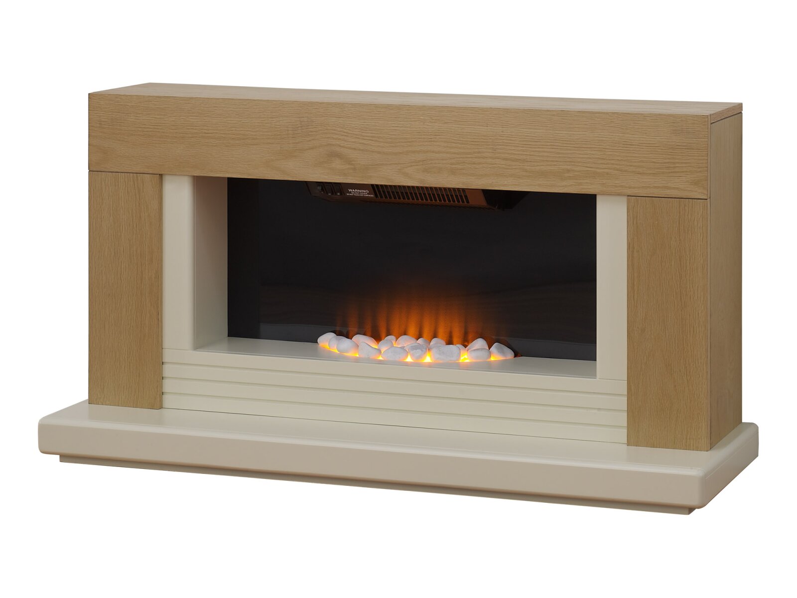 Adam Carrera Fireplace Suite in Oak, 48 Inch Fireplace World