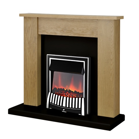 Adam New England Oak & Black with Elan Fire Chrome