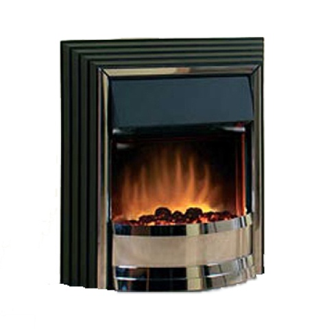 Dimplex Zamora Electric Fire, Optiflame Effect, Black and Chrome