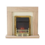 Malmo Surround And Adam Brass Electric Fire