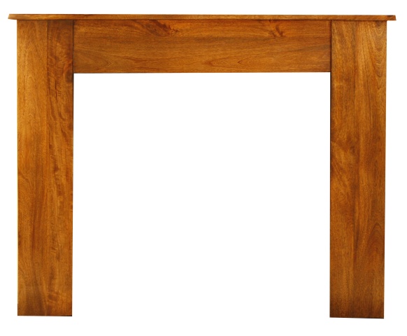 Adam Nevada Fireplace Surround, 48 Inch, Mango Wood