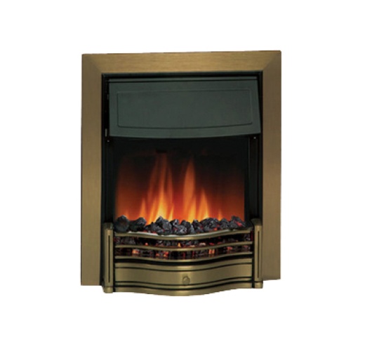 Dimplex Danesbury Electric Fire, Optiflame Effect, Antique Brass 