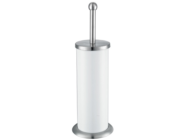 scopini bagno in acciaio inossidabile colore bianco confezione da 6