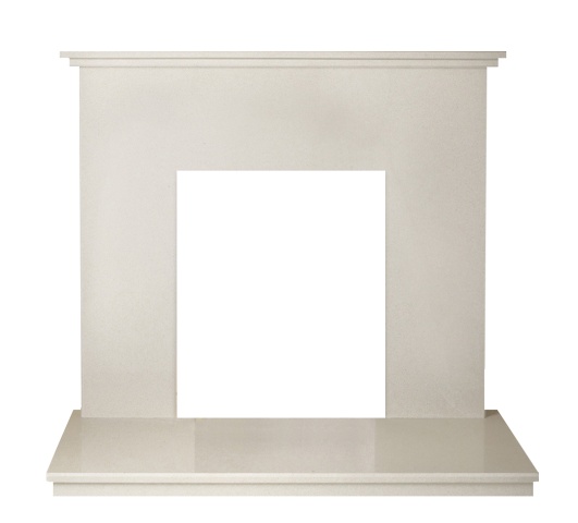 Aurora Ashlea Fire Surround Set, Marble, Beige Stone