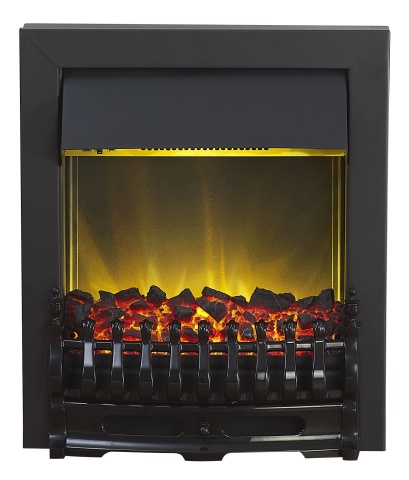 Adam Blenheim Black LED Electric Inset Fire