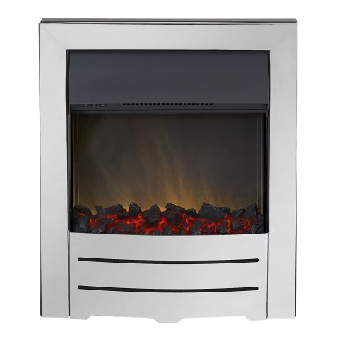 Adam - Colorado Chrome LED Electric Inset Fire