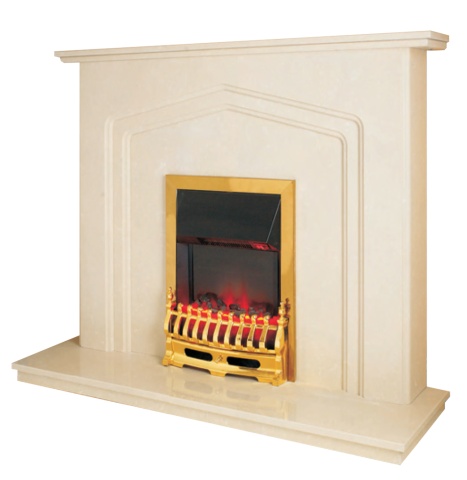 Aurora Mason Fire Surround Set, Marble , Roman Stone