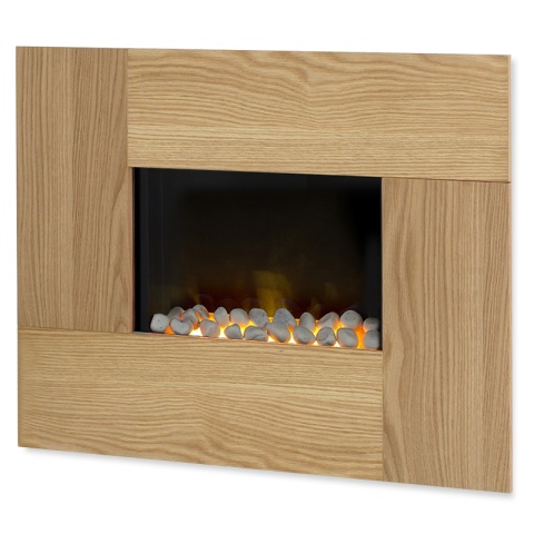 Adam Nexus Electric Fire in Natural Oak