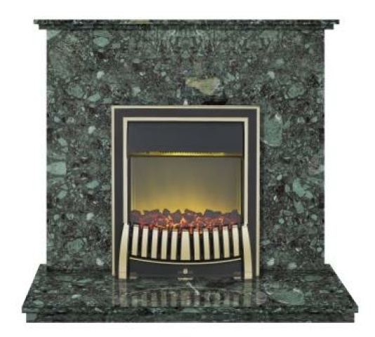 Aurora Ashlea Marble Fire Surround Set in Verdi Alpi, 40 Inch