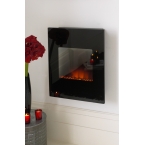 Alexis Black Wall Hanging Electric Fire