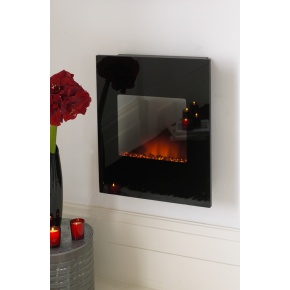 Alexis Black Wall Hanging Electric Fire