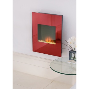 Alexis Red Wall Hanging Electric Fire