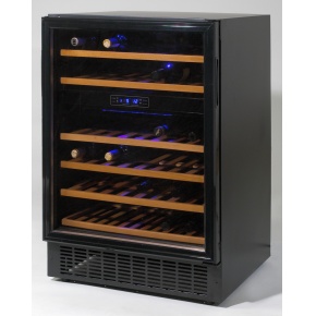 The Brevanti JG46B Black 45 Bottle Dual Zone Wine Cooler