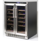 The Brevanti JG2D Stainless Steel 45 Bottle Wine Cooler