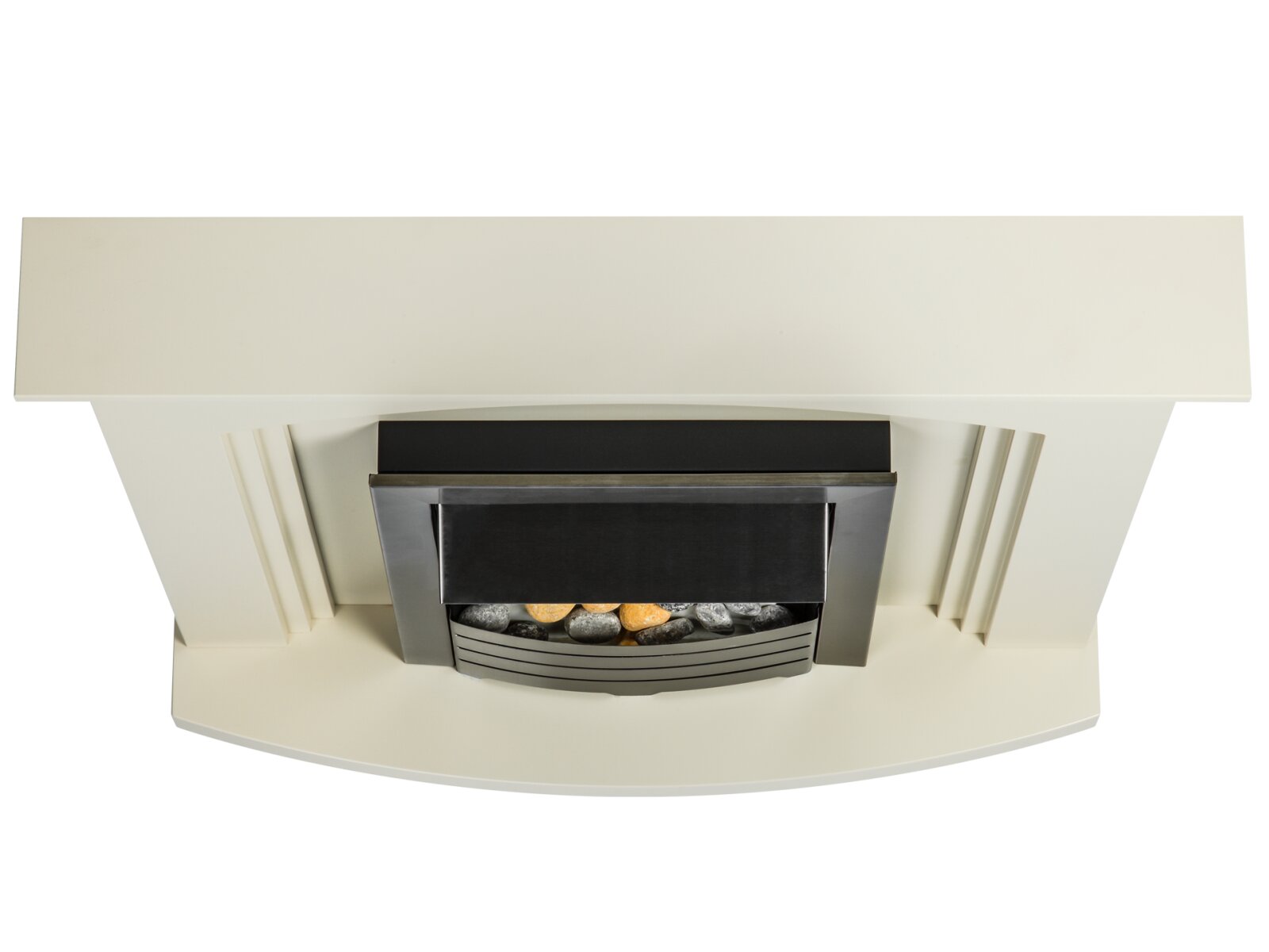 Adam Truro Fireplace Suite in Cream with Helios Electric Fire in