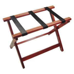 Mahogany Folding Luggage Rack - Click to enlarge