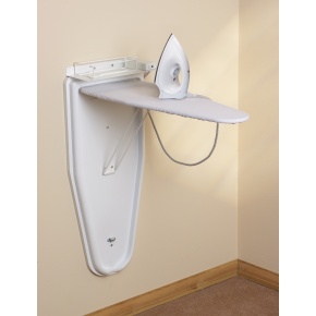 The Corby Compact Ironing Centre with Dry Iron in White - Click to enlarge