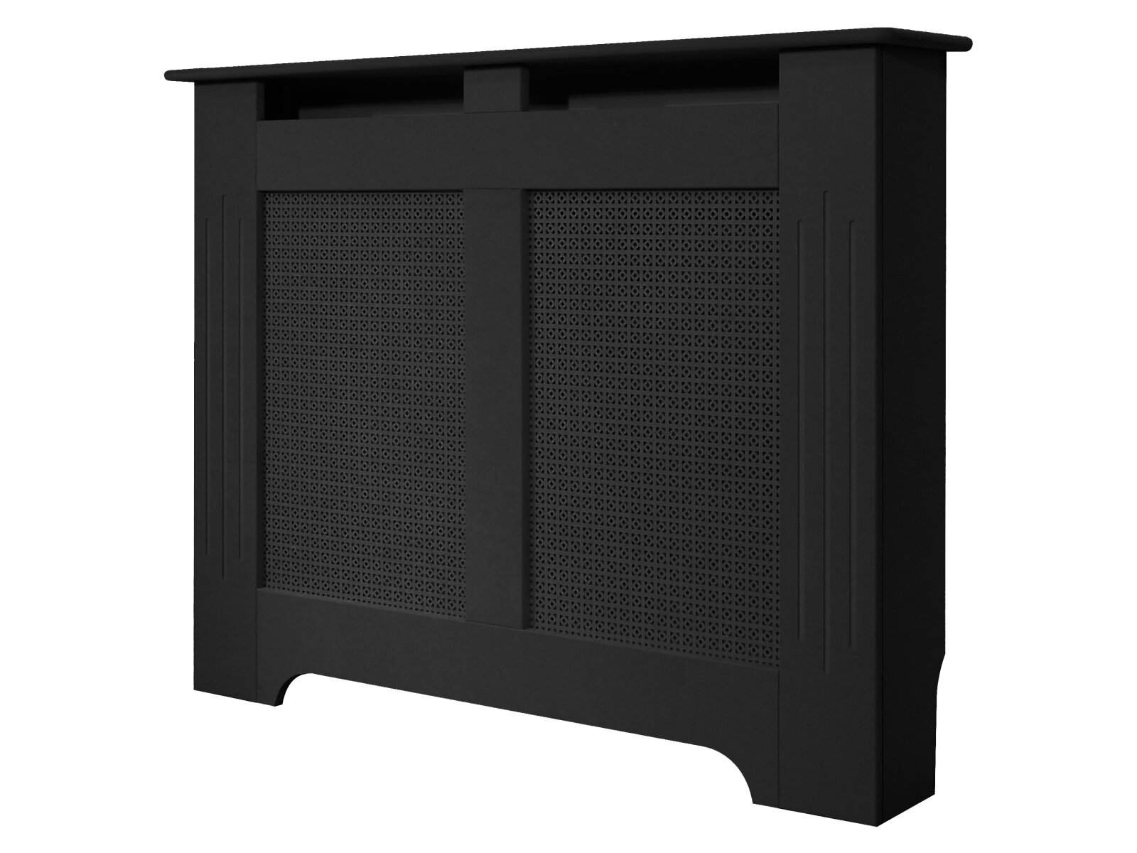 Medium Black Burford Radiator Cover, 1200mm Fireplace World