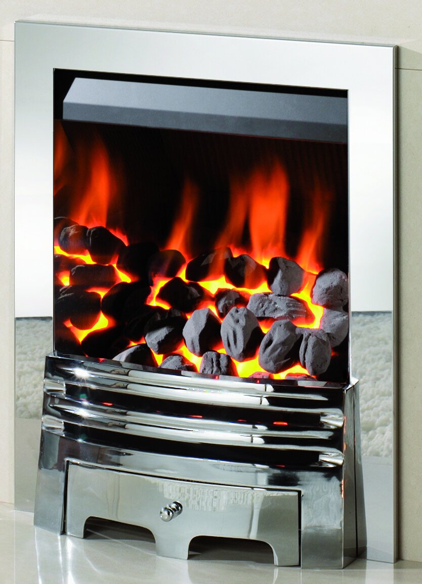 Diamond Gas Fire in Chrome Fireplace World