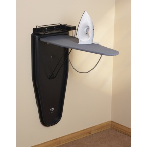 The Corby Compact Ironing Centre with Dry Iron in Black - Click to enlarge