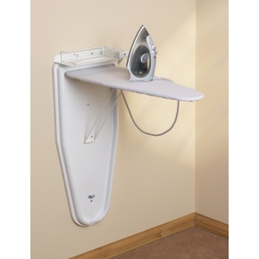 The Corby Compact Ironing Centre with Steam Iron in White - Click to enlarge