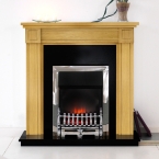 Georgian Oak Electric Fireplace Suite