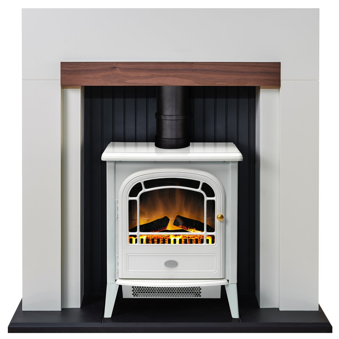 Adam Salzburg Stove Suite in Cream with Courchevel Electric Stove in