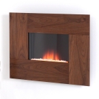 Nexus in Walnut Wall Mounted Electric Fire