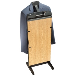 The Corby 7700 Space Saver Trouser Press, Oak Effect Finish, Slide to Left - Click to enlarge