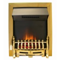 The Adam Ribbon Brass Electric Fire