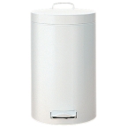 3L White Pedal Bins (Case Qty 6)