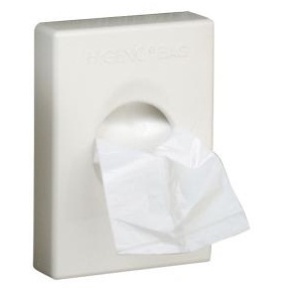 Hygiene Bag Dispenser, White (Case Qty 6) - Click to enlarge
