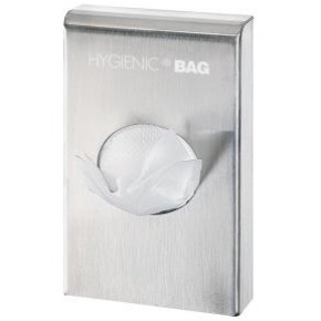 Hygiene Bag Dispenser, Brushed Chrome (Case Qty 6) - Click to enlarge
