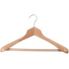 Classic Guest Hangers, Hooked, Beech Wood (Case Qty 40)
