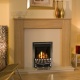 View The New England Light Marfil Fireplace with Adam Radiant Silver Gas Fire
