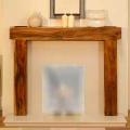 The Fenchurch Marfil Solid Wood Fireplace Set