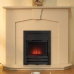 Abbey Stone Fireplace with Arizona Black Electric Fire