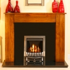 The Nevada Granite Fireplace with Adam Radiant Silver Gas Fire