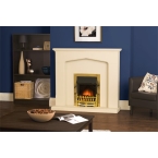 The Ludlow Stone Effect Electric Fireplace Suite