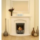 View The Petite Colonial Limestone Fireplace