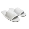 Open Toe Towelling Slippers - Value Range (30 pairs), White
